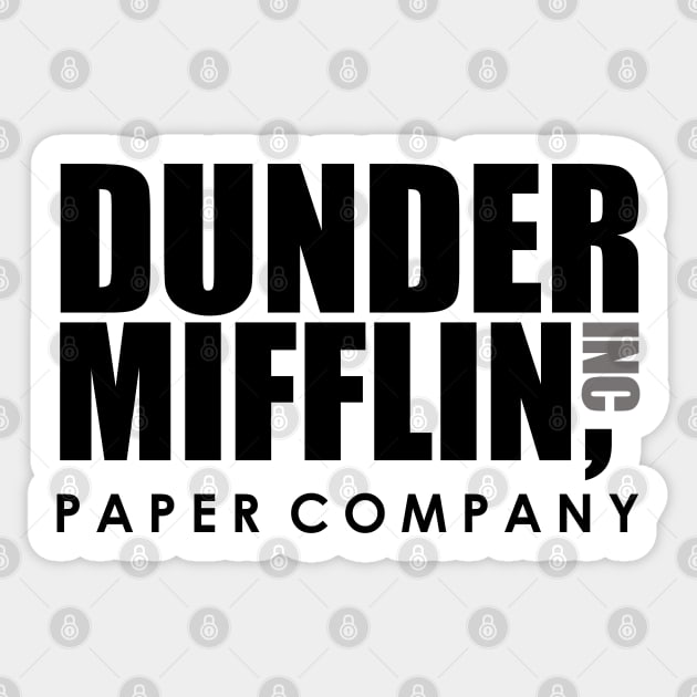 Dunder Mifflin Inc. Design Sticker by coldink